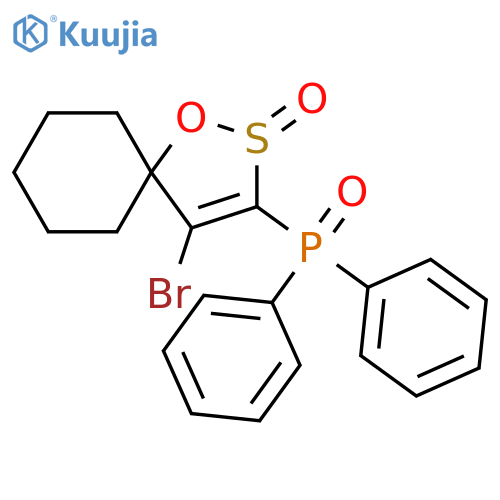 Phosphine oxide,(4-bromo-2-oxido-1-oxa-2-thiaspiro[4.5]dec-3-en-3-yl)diphenyl- structure