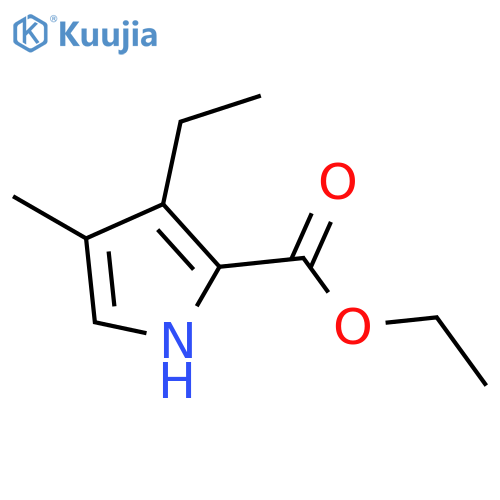 3-ethyl-4-methyl-1H-Pyrrole-2-carboxylic acid ethyl ester structure