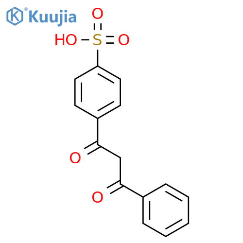 Benzenesulfonic acid, 4-(1,3-dioxo-3-phenylpropyl)- structure