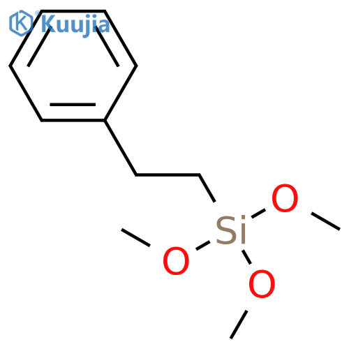 Trimethoxy(2-phenylethyl)silane structure