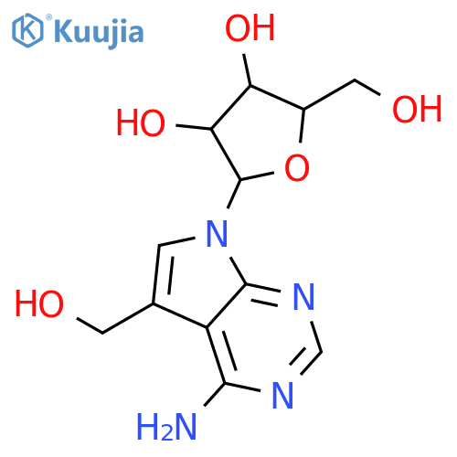4-Amino-7-β-D-ribofuranosyl-7H-pyrrolo[2,3-d]pyrimidine-5-methanol structure
