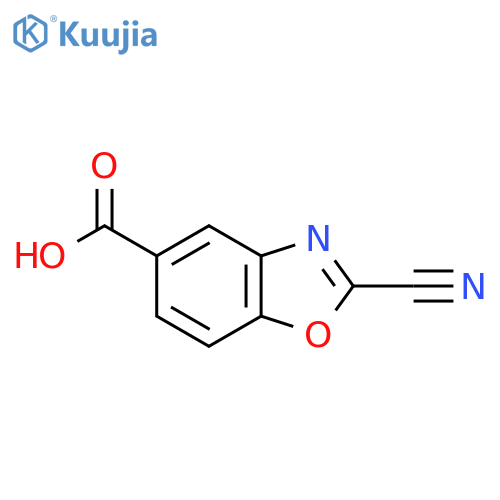 2-Cyanobenzo[d]oxazole-5-carboxylic acid structure