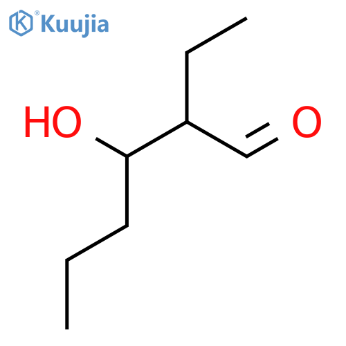 2-Ethyl-3-hydroxyhexanal structure