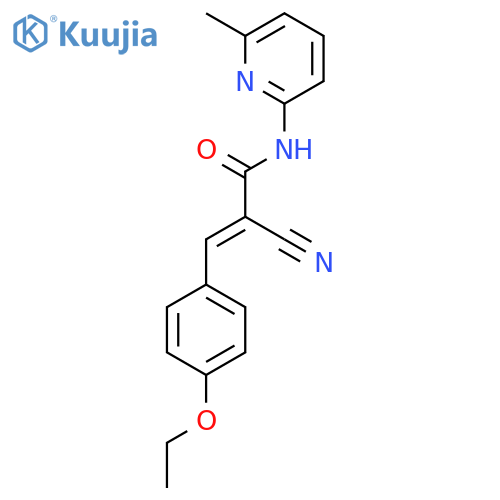 (2E)-2-Cyano-3-(4-ethoxyphenyl)-N-(6-methylpyridin-2-yl)prop-2-enamide structure