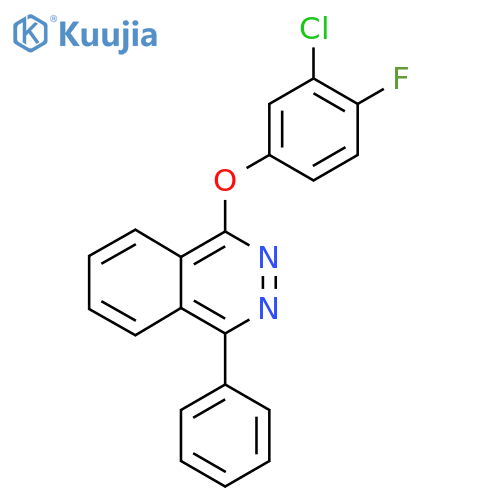 1-(3-chloro-4-fluorophenoxy)-4-phenylphthalazine structure