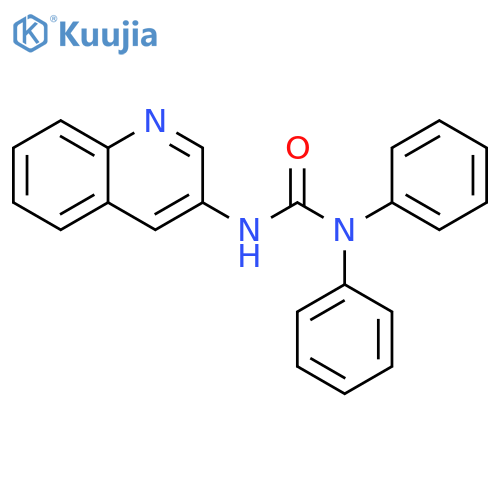1,1-diphenyl-3-(quinolin-3-yl)urea structure