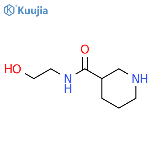 N-(2-Hydroxyethyl)-3-piperidinecarboxamide structure