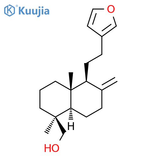 1-Naphthalenemethanol, 5-[2-(3-furanyl)ethyl]decahydro-1,4a-dimethyl-6-methylene-, (1S,4aR,5S,8aR)- structure