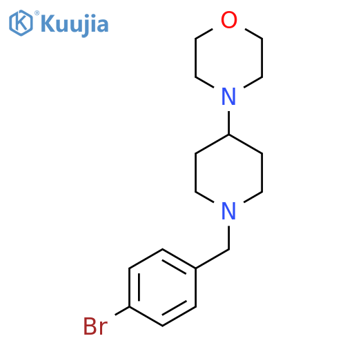 4-[1-(4-Bromobenzyl)piperidin-4-yl]morpholine structure