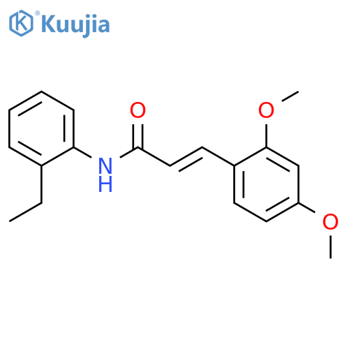 (2E)-3-(2,4-dimethoxyphenyl)-N-(2-ethylphenyl)prop-2-enamide structure