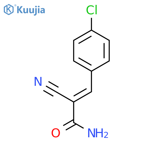 (2E)-3-(4-Chlorophenyl)-2-cyano-2-propenamide structure