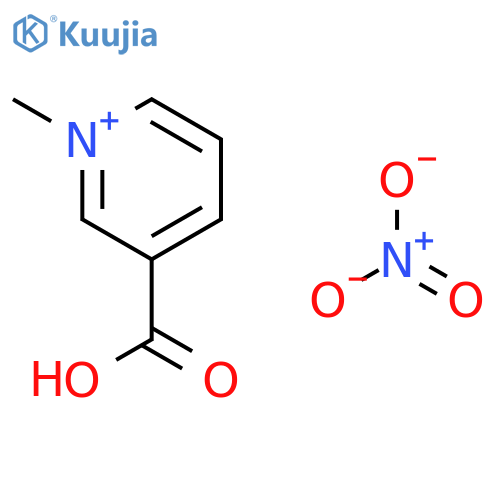 Pyridinium, 3-carboxy-1-methyl-, nitrate structure