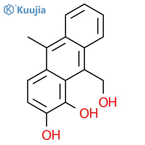 1,2-Anthracenediol, 9-(hydroxymethyl)-10-methyl- structure