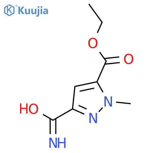 Ethyl 3-carbamoyl-1-methyl-1h-pyrazole-5-carboxylate structure