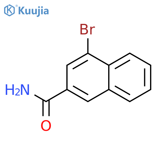 4-bromonaphthalene-2-carboxamide structure