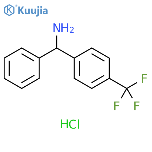 Phenyl(4-(trifluoromethyl)phenyl)methanamine hcl structure