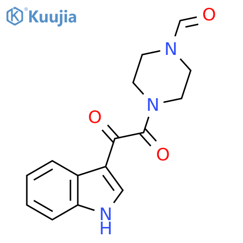 4-(2-Indol-3-YL-2-oxoacetyl)piperazinecarbaldehyde structure