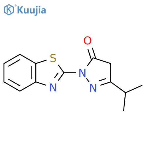 1-Benzothiazol-2-YL-3-(isopropyl)-2-pyrazolin-5-one structure