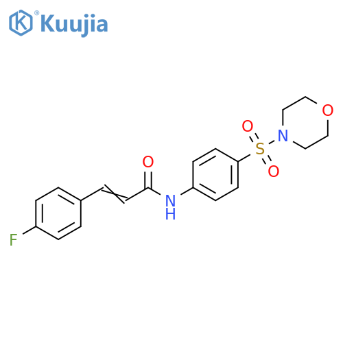 (2E)-3-(4-fluorophenyl)-N-4-(morpholine-4-sulfonyl)phenylprop-2-enamide structure