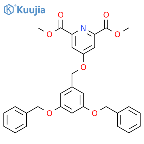 2,6-Pyridinedicarboxylic acid,4-[[3,5-bis(phenylmethoxy)phenyl]methoxy]-, dimethyl ester structure