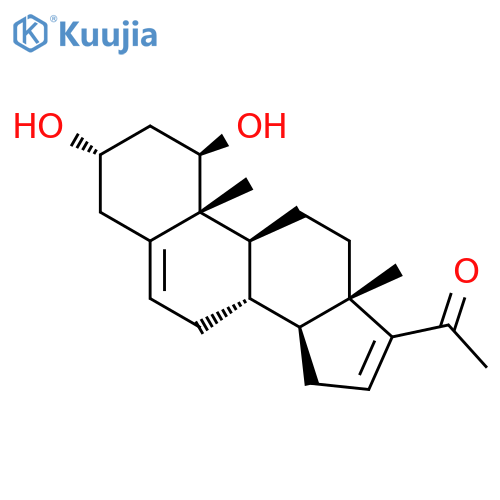 Pregna-5,16-dien-20-one, 1,3-dihydroxy-, (1b,3a)- structure