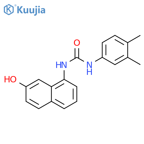 Urea, N-(3,4-dimethylphenyl)-N'-(7-hydroxy-1-naphthalenyl)- structure