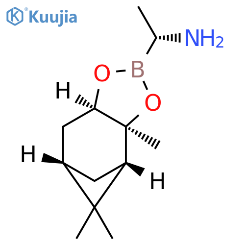4,6-Methano-1,3,2-benzodioxaborole-2-methanamine,hexahydro-a,3a,8,8-tetramethyl-, (aR,3aS,4S,6S,7aR)- structure