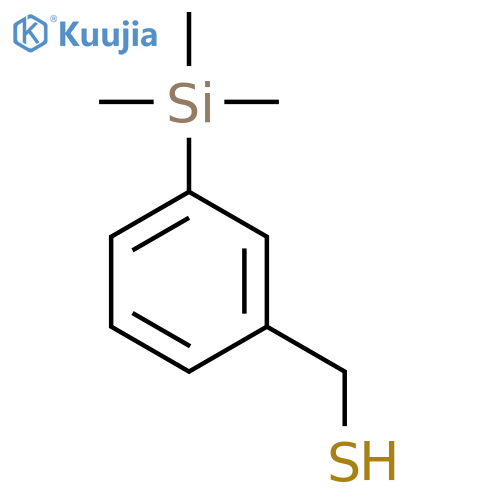 3-(trimethylsilyl)phenylmethanethiol structure