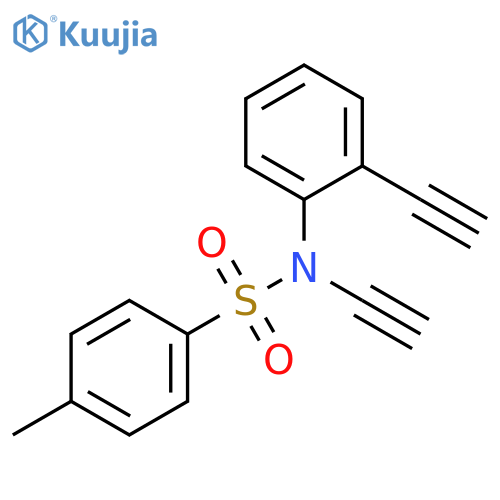 Benzenesulfonamide, N-ethynyl-N-(2-ethynylphenyl)-4-methyl- structure