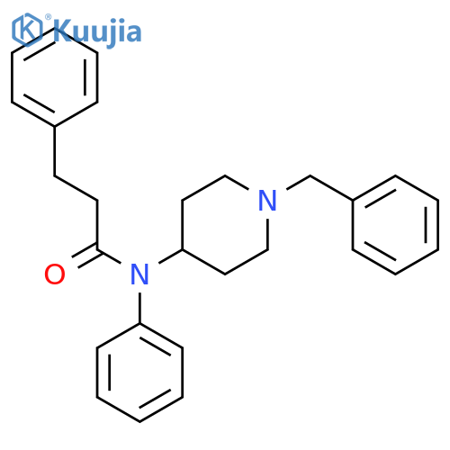 N-(1-benzylpiperidin-4-yl)-N,3-diphenylpropanamide structure