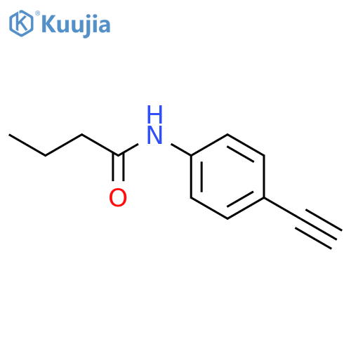 Butanamide, N-(4-ethynylphenyl)- structure