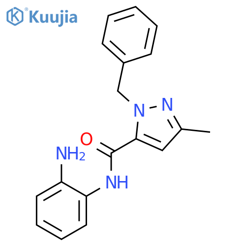 1H-Pyrazole-5-carboxamide,N-(2-aminophenyl)-3-methyl-1-(phenylmethyl)- structure
