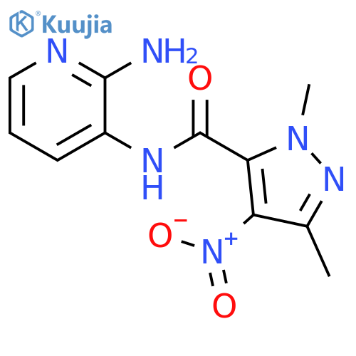 1H-Pyrazole-5-carboxamide,N-(2-amino-3-pyridinyl)-1,3-dimethyl-4-nitro- structure