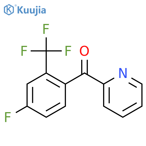 METHANONE, [4-FLUORO-2-(TRIFLUOROMETHYL)PHENYL]-2-PYRIDINYL- structure