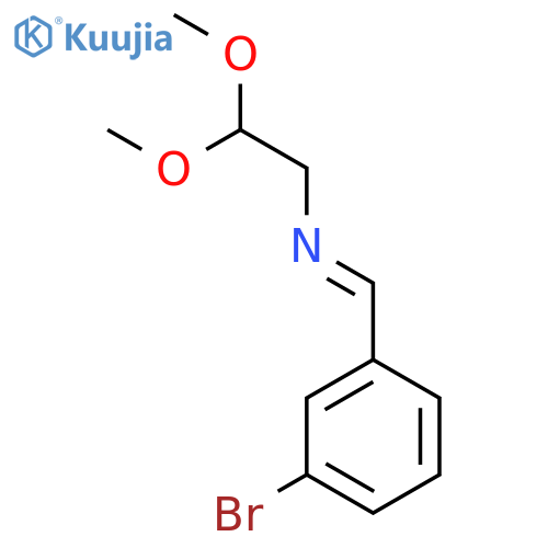 N-(3-Bromophenyl)methylene-2,2-dimethoxyethanamine structure