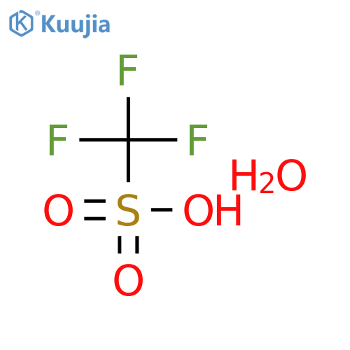Methanesulfonic acid, trifluoro-, monohydrate structure