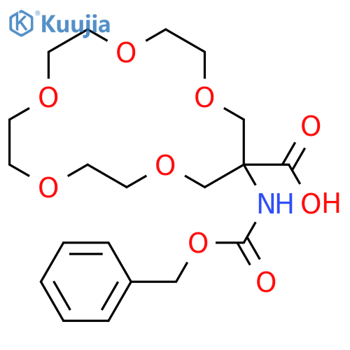 1,4,7,10,13-Pentaoxacyclohexadecane-15-carboxylic acid,15-[[(phenylmethoxy)carbonyl]amino]- structure