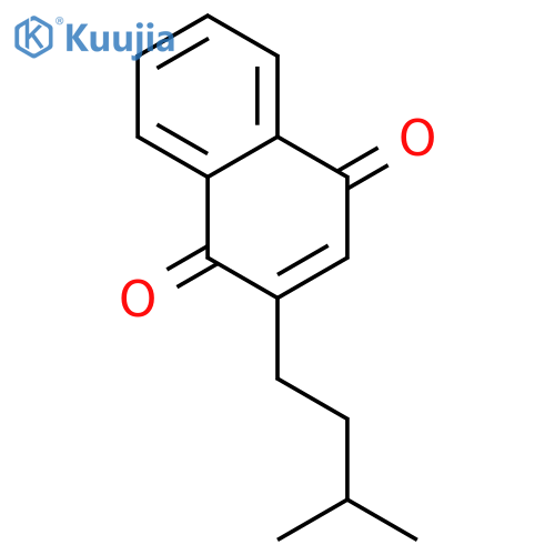 1,4-Naphthalenedione,2-(3-methylbutyl)- structure