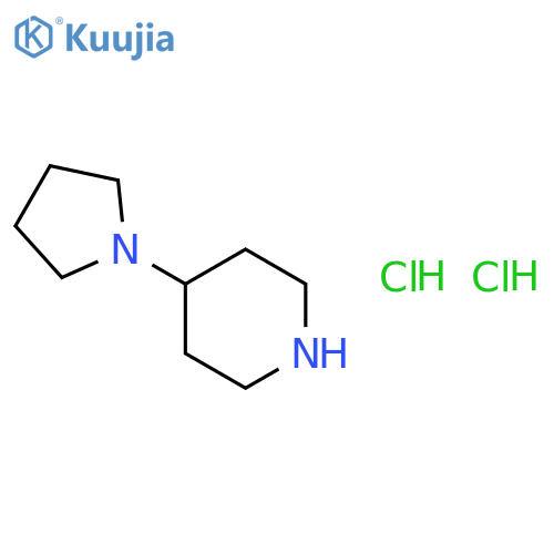 4-pyrrolidin-1-ylpiperidine;dihydrochloride structure