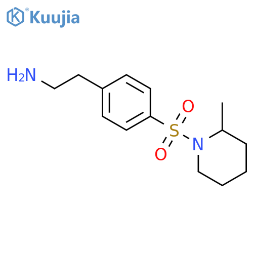 2-{4-(2-Methylpiperidin-1-yl)sulfonylphenyl}ethan-1-amine structure
