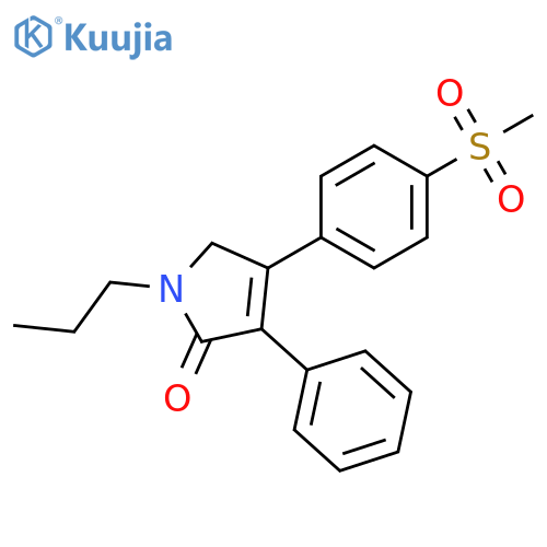 2H-Pyrrol-2-one,1,5-dihydro-4-[4-(methylsulfonyl)phenyl]-3-phenyl-1-propyl- structure