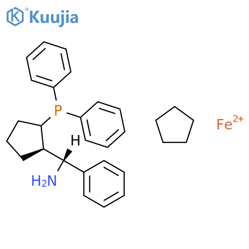 (r)-(-)-alpha-[(s)-2-(diphenylphosphino)ferrocenyl]benzylamine structure