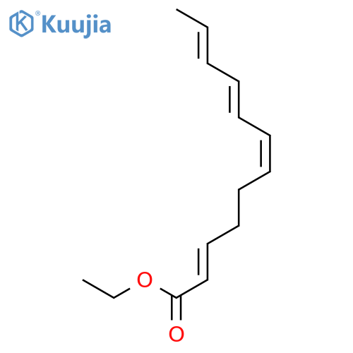 2,6,8,10-Dodecatetraenoic acid, ethyl ester, (2E,6Z,8E,10E)- structure