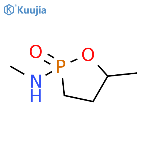 1,2-Oxaphospholan-2-amine, N,5-dimethyl-, 2-oxide (9CI) structure