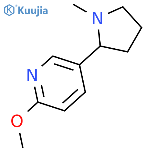 Pyridine, 2-methoxy-5-(1-methyl-2-pyrrolidinyl)- structure