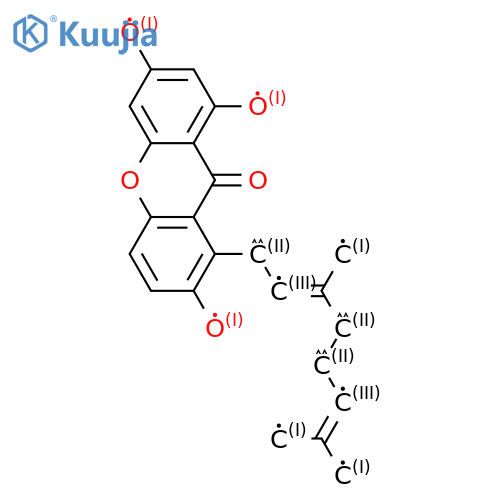 9H-Xanthen-9-one,1-[(2E)-3,7-dimethyl-2,6-octadienyl]-2,6,8-trihydroxy- structure