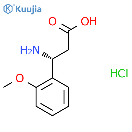 (R)-3-AMINO-3-(2-METHOXYPHENYL)PROPANOIC ACID HCL structure
