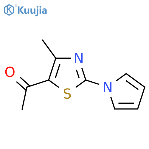 Ethanone, 1-[4-methyl-2-(1H-pyrrol-1-yl)-5-thiazolyl]- structure