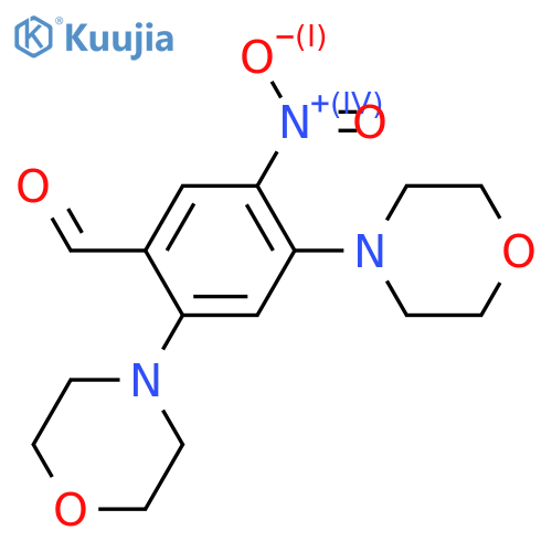 5-NITRO-2,4-DI(4-MORPHOLINYL)BENZALDEHYDE structure