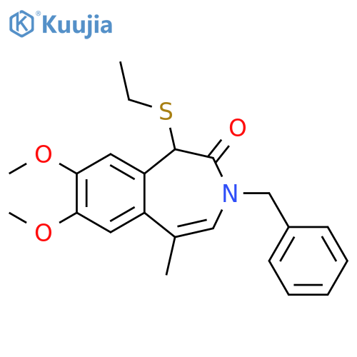2H-3-Benzazepin-2-one,1-(ethylthio)-1,3-dihydro-7,8-dimethoxy-5-methyl-3-(phenylmethyl)- structure